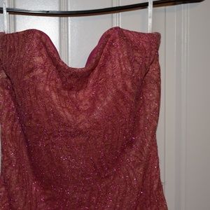 Pink glitter Jessica McClintock Gown size 7/8